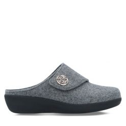 Kapcie Berkemann. Szare kapcie Berkemann, bez wzorów. Za 299.99 zł.