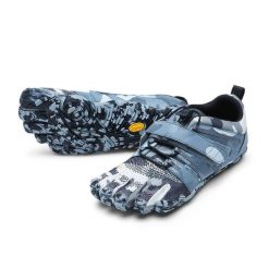 Buty treningowe damskie Vibram Fivefingers V-Train 2.0. Niebieskie buty treningowe VIBRAM, bez wzorów, bez zapięcia, trekkingowe, vibram fivefingers. W wyprzedaży za 491.40 zł.