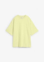 T-shirt oversize z ciężkiej bawełny organicznej. Fioletowe t-shirty bonprix, bez wzorów, z bawełny, bez kołnierzyka, bez ramiączek. Za 37.99 zł.