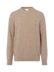 Gant Sweter z dzianiny Kobiety Bawełna brązowy, XL. Brązowe swetry Gant, xl, bez wzorów, z bawełny, eleganckie, bez ramiączek. Za 479.95 zł.