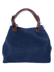 Lucca Baldi Skórzana torebka "Fosdinovo" w kolorze granatowym - 45 x 37 x 15 cm rozmiar: onesize. Niebieskie torebki klasyczne Lucca Baldi, bez wzorów, z materiału, przez ramię, bez dodatków. Za 295.99 zł.