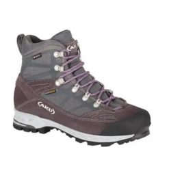 Buty trekkingowe damskie Aku 847568. Szare buty trekkingowe Aku, z gore-texu, za kostkę, bez zapięcia. Za 599.00 zł.