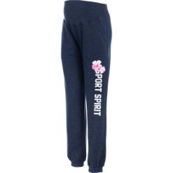Spodnie dresowe ciążowe bonprix ciemnoniebieski melanż. Spodnie sportowe marki bonprix. Za 37.99 zł.