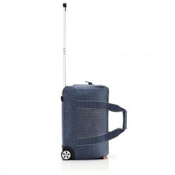 Torba allrounder trolley, herringbone dark blue. Niebieskie torby podróżne Reisenthel, bez wzorów. W wyprzedaży za 376.00 zł.
