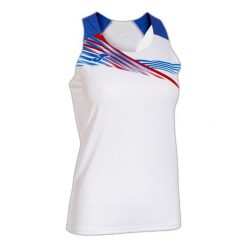 Tank top Joma Elite X. Białe topy Joma, bez wzorów, sportowe, bez kołnierzyka, bez ramiączek. W wyprzedaży za 126.10 zł.
