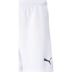 Spodenki piłkarskie dziecięce Puma teamRISE Short Jr. Białe szorty Puma, bez wzorów, sportowe. Za 52.90 zł.