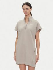 DKNY Sport Sukienka codzienna DP5D4895 Beżowy Regular Fit. Brązowe sukienki DKNY Sport, na co dzień, s, bez wzorów, z bawełny, sportowe, bez kołnierzyka, bez ramiączek, proste. Za 219.99 zł.