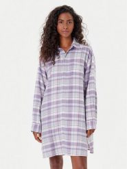 LAUREN RALPH LAUREN Koszula nocna ILN32448 Fioletowy Relaxed Fit. Fioletowe koszule nocne Lauren Ralph Lauren, xs, bez wzorów, z bawełny, bez ramiączek. Za 409.99 zł.