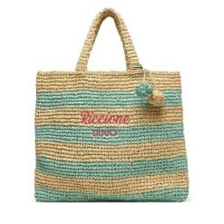 Torebka Liu Jo. Niebieskie shopper bag Liu Jo, bez wzorów, bez dodatków. Za 389.99 zł.