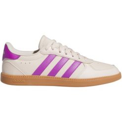 Buty adidas Breaknet Sleek IH5420 białe. Białe buty treningowe bez wzorów, z gumy, bez zapięcia. Za 319.61 zł.