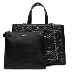 Torebka Steve Madden. Czarne torebki klasyczne Steve Madden, bez wzorów, klasyczne, bez dodatków. Za 399.99 zł.