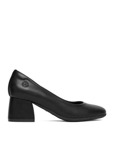 Go Soft Czółenka CEO-LAS0903-1 Czarny. Czarne czółenka GO SOFT, bez wzorów, ze skóry, bez obcasa, bez zapięcia. Za 129.99 zł.