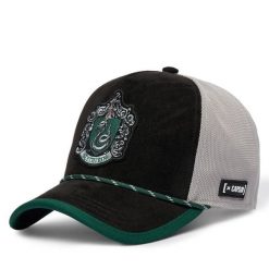 Czapka z daszkiem Capslab. Czarne czapki z daszkiem CapsLab, bez wzorów. Za 169.99 zł.