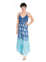 Isla Bonita by SIGRIS Sukienka w kolorze niebieskim rozmiar: L. Niebieskie sukienki Isla Bonita by SIGRIS, na co dzień, l, bez wzorów, z bawełny, bez kołnierzyka, bez ramiączek, maxi, proste. Za 145.26 zł.