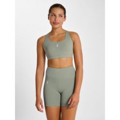 Biustonosz dla kobiet Hummel Impact. Szare biustonosze sportowe Hummel, bez wzorów, do biegania. Za 244.00 zł.