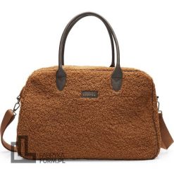 Torba Pebbles Teddy brązowa. Brązowe torby podróżne Essenza, bez wzorów. Za 449.00 zł.