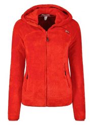 Geographical Norway Kurtka polarowa "Upalood" w kolorze czerwonym rozmiar: M. Czerwone kurtki Geographical Norway, m, z aplikacjami, z polaru, bez kaptura. Za 116.61 zł.