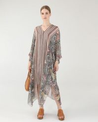 Luźna sukienka z jedwabiem. Szare sukienki Unisono, s, bez wzorów, z materiału, bez kołnierzyka, bez ramiączek. Za 379.00 zł.