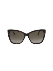 Jimmy Choo Damskie okulary przeciwsłoneczne w kolorze złoto-brązowym rozmiar: 58. Brązowe okulary przeciwsłoneczne Jimmy Choo, bez wzorów, z tworzywa sztucznego, metalowe. Za 589.95 zł.