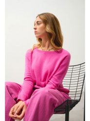 AUTHENTIC CASHMERE Kaszmirowy sweter "Dibona" w kolorze różowym rozmiar: M. Różowe swetry AUTHENTIC CASHMERE, m, bez wzorów, z kaszmiru, bez ramiączek. Za 459.04 zł.