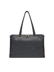 Guess Torebka TWB953 19160 Czarny. Czarne shopper bag Guess, z aplikacjami, ze skóry, bez dodatków. Za 409.99 zł.