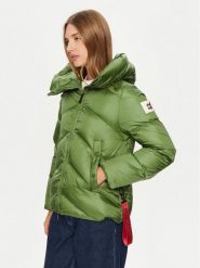 AFTER LABEL Kurtka puchowa Helsinki A00042 Khaki Regular Fit. Brązowe kurtki After Label, m, bez wzorów, z puchu, bez kaptura. Za 999.99 zł.