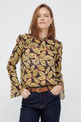 Sisley bluzka damska wzorzysta. Bluzki Sisley, m, bez wzorów, bez kołnierzyka, bez ramiączek. W wyprzedaży za 264.99 zł.