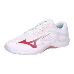 Damskie buty halowe Mizuno Lightning Select Wos. Białe buty treningowe Mizuno, bez wzorów, z meshu, bez zapięcia, do siatkówki. Za 309.99 zł.