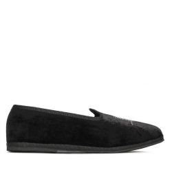 Kapcie KARL LAGERFELD. Czarne kapcie KARL LAGERFELD, bez wzorów. Za 549.99 zł.