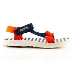 Sandały turystyczne damskie Regatta Vendeavour. Niebieskie sandały Regatta, bez wzorów, sportowe, bez obcasa, bez zapięcia. Za 108.64 zł.