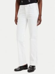Guess Jeansy W6GA15 D0705 Biały Straight Fit. Białe jeansy Guess, z aplikacjami, z bawełny. Za 434.99 zł.