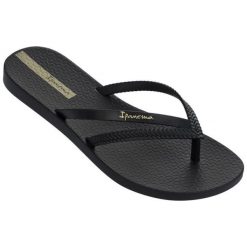 Japonki plażowe damskie Ipanema Bossa Fem. Czarne japonki Ipanema, bez wzorów, sportowe. Za 134.00 zł.
