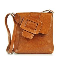 Torebka skórzana damska listonoszka DAN-A T123 camel. Brązowe shopper bag DAN-A, bez wzorów, ze skóry, eleganckie, bez dodatków. Za 249.99 zł.