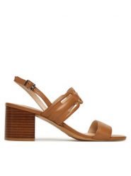 Liu Jo Sandały Sofi 02 SA5149 P0062 Brązowy. Brązowe sandały Liu Jo, bez wzorów, ze skóry, bez obcasa, na słupku, bez zapięcia. Za 429.99 zł.