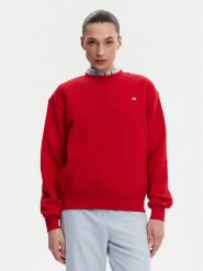 Tommy Hilfiger Bluza WW0WW45980 Czerwony Regular Fit. Czerwone bluzy Tommy Hilfiger, l, bez wzorów, z bawełny, bez kaptura. Za 269.99 zł.