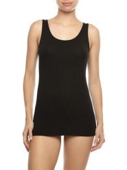 COTONELLA Top w kolorze czarnym rozmiar: L. Czarne topy Cotonella, l, bez wzorów, bez kołnierzyka, bez ramiączek. Za 26.19 zł.