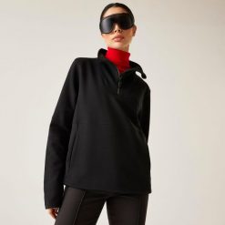 Damski sweter Wander Relaxed Quarter Zip Polar. Czarne swetry Dare 2b, bez wzorów, z polaru, sportowe, bez ramiączek. Za 229.99 zł.