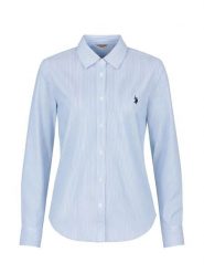 U.S. Polo Assn. Koszula - Slim fit - w kolorze błękitnym rozmiar: XL. Niebieskie koszule U.S. Polo Assn., s, bez wzorów, z bawełny, bez kołnierzyka, bez ramiączek. Za 148.96 zł.