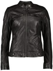 7eleven Skórzana kurtka "Sarra" w kolorze czarnym rozmiar: S. Czarne kurtki 7eleven, s, bez wzorów, ze skóry, bez kaptura. Za 404.99 zł.