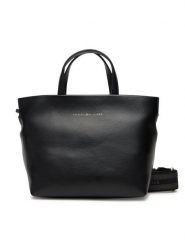 Tommy Hilfiger Torebka Th Logotape AW0AW17694 Czarny. Czarne torebki klasyczne Tommy Hilfiger, bez wzorów, ze skóry, bez dodatków. Za 459.99 zł.