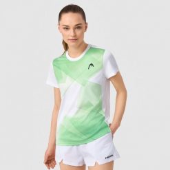 TIE-BREAK T-Shirt Women. Zielone t-shirty Head, s, bez wzorów, sportowe, bez kołnierzyka, bez ramiączek. W wyprzedaży za 234.00 zł.