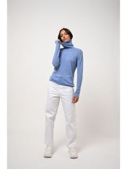 AUTHENTIC CASHMERE Kaszmirowy golf "Bise" w kolorze błękitnym rozmiar: M. Niebieskie swetry AUTHENTIC CASHMERE, m, bez wzorów, z kaszmiru, bez ramiączek. Za 222.41 zł.