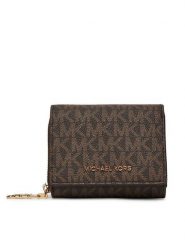 MICHAEL Michael Kors Portfel 32S5G8ED8B Brązowy. Brązowe portfele MICHAEL Michael Kors, bez wzorów, ze skóry. Za 339.99 zł.