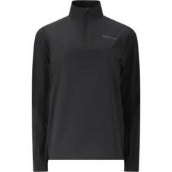 Endurance Kurtka Typhoro W Half Zip - Dopasowany krój, elastyczna. Czarne kurtki Endurance, bez wzorów, z elastanu, sportowe, bez kaptura. Za 221.00 zł.