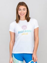 BIDI BADU Koszulka sportowa "Good Vibes" w kolorze białym rozmiar: S. Białe t-shirty sportowe BIDI BADU, s, bez wzorów, bez ramiączek, outdoorowe. Za 52.79 zł.