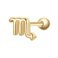 Glanzstücke München Piercing Sterling Silber gelbgold Kolczyki 1 ct Damski. Żółte kolczyki Glanzstücke München, pozłacane. Za 110.49 zł.