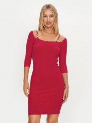 Marciano Guess Sukienka koktajlowa 4YGK58 5613Z Różowy Slim Fit. Czerwone sukienki Marciano Guess, z aplikacjami, z wiskozy, wizytowe, bez kołnierzyka, bez ramiączek. Za 309.99 zł.