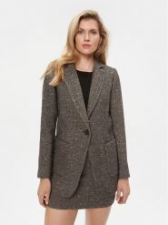 TWINSET Marynarka 232TT2031 Szary Regular Fit. Szare marynarki i żakiety Twinset, bez wzorów, z syntetyku, bez ramiączek. Za 2,209.00 zł.