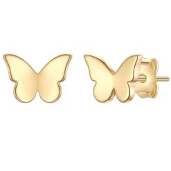 Glanzstücke München Kolczyki Motyl z Srebra Sterling w zlocie zóltym z 1 ct Damski. Żółte kolczyki Glanzstücke München, pozłacane. Za 144.49 zł.