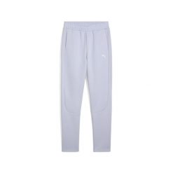Damskie spodnie dresowe EVOSTRIPE PUMA Cool Weather Blue. Niebieskie spodnie dresowe Puma, bez wzorów, z dresówki. W wyprzedaży za 179.00 zł.